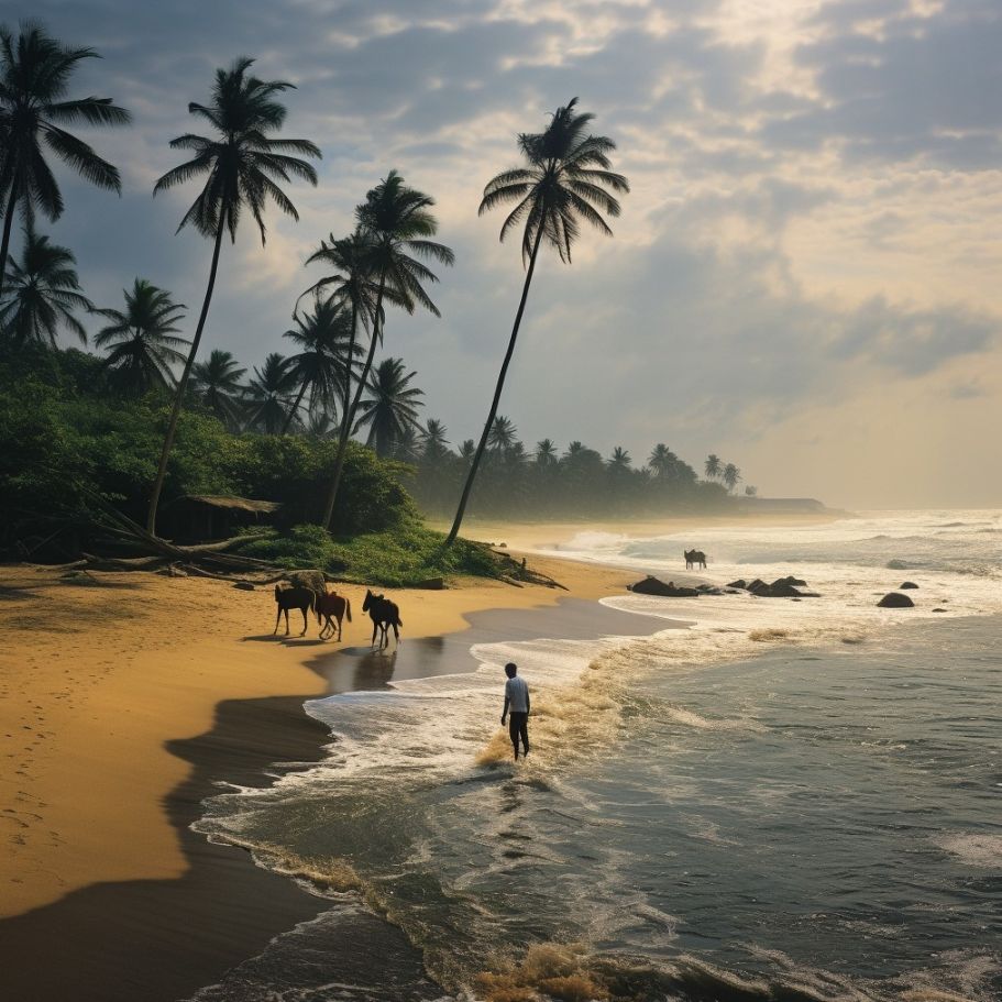 Scenic view of Sri Lanka
